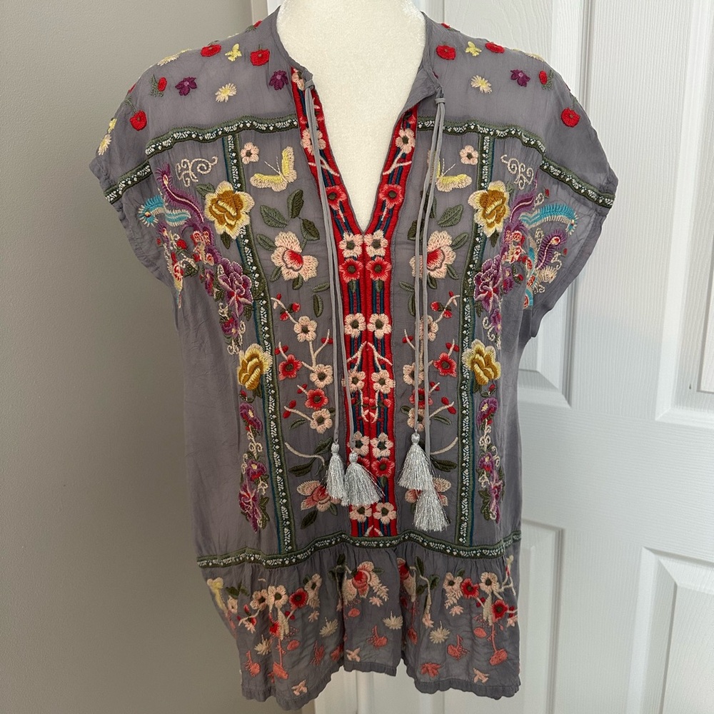 Johnny Was Talon Floral Top